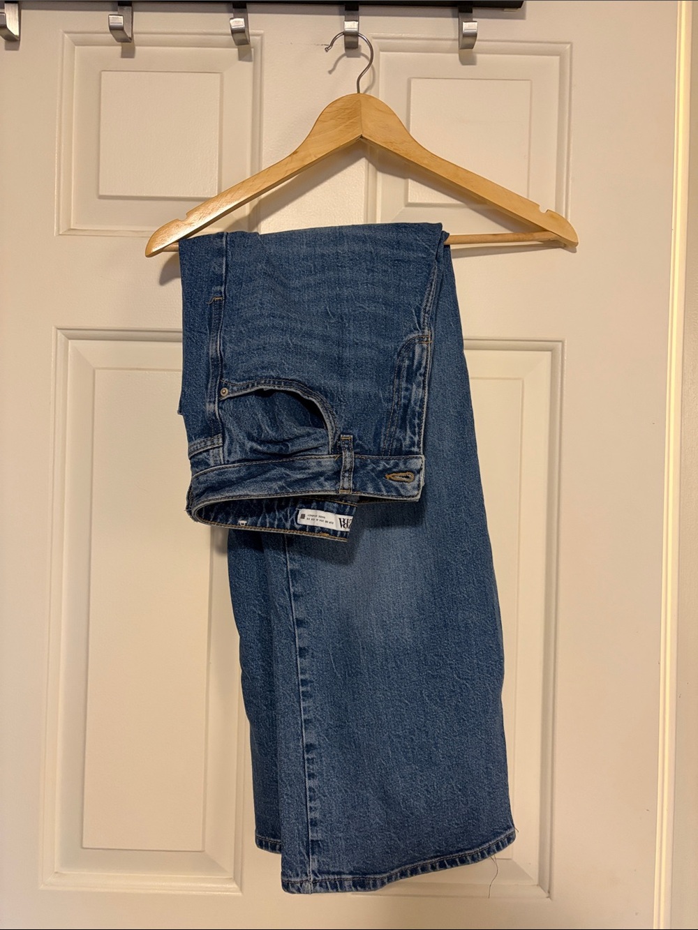 Zara Size 4 Cropped Wide Leg Jeans